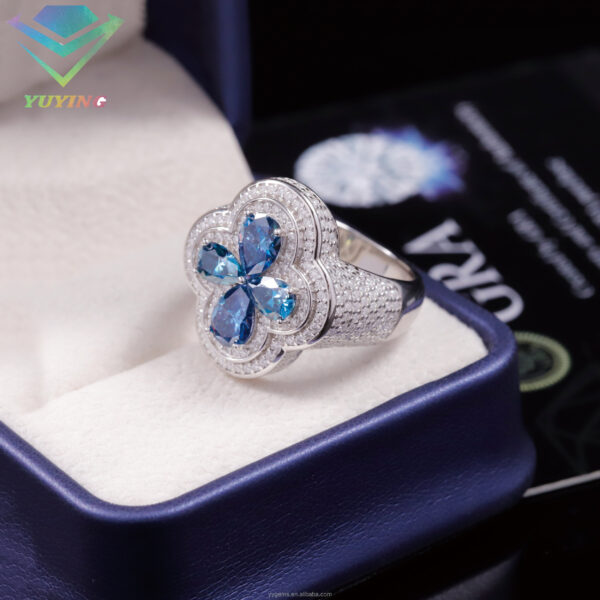 Clover shape diamond ring - Image 4