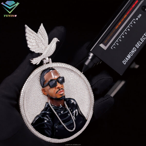 Custom design diamond pendant - Image 3