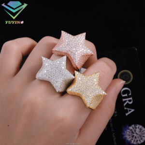 Lab Diamond Star Shape Ring